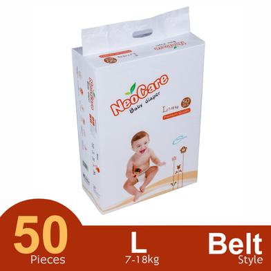 NEOCARE Baby Diapers – L (7–18 kg) – 50 pcs